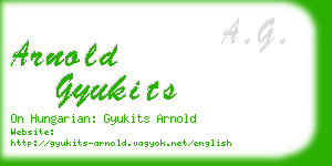 arnold gyukits business card